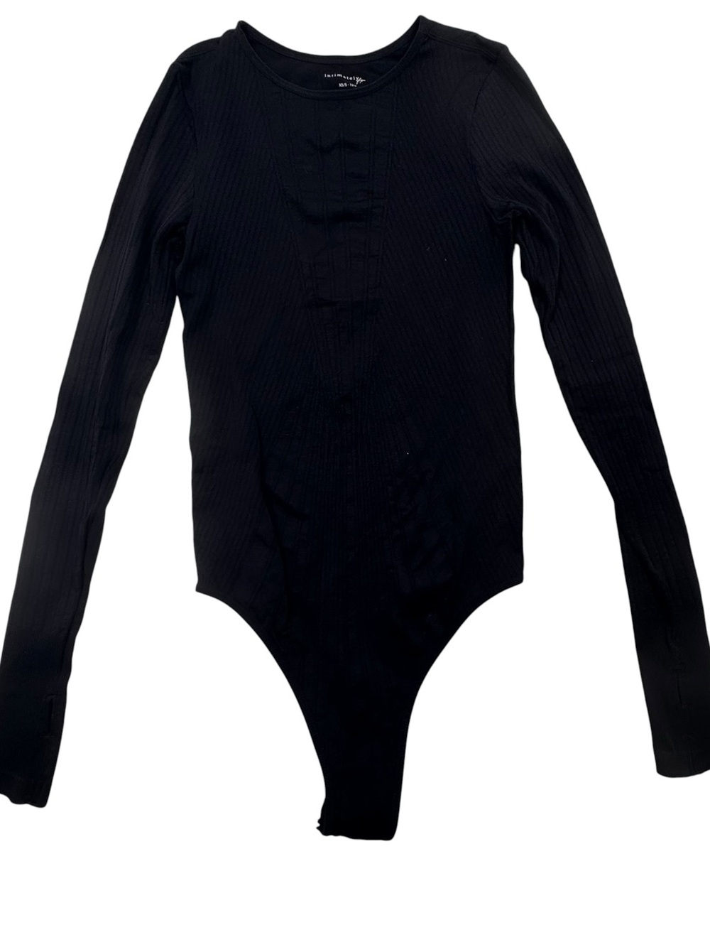 Intimately‎ Free People Bodysuit Black Long Sleeve Size XS/S